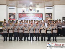 Polres Lampung Utara Gelar Sertijab PJU dan Kapolsek Jajaran