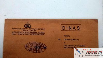 PERANGKAT DESA DIPERIKSA DITRESKRIMSUS POLDA LAMPUNG