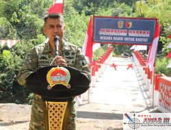 Dandim 0826 Pamekasan Resmikan Jembatan Garuda