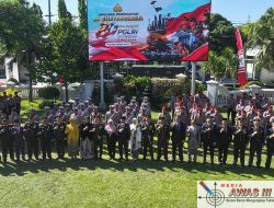 Peringatan Hari Bhayangkara ke-80 di Kota Kediri
