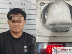 Narkoba Siap Edar Digagalkan, Polres Lampung Utara, Satu Pria Diamankan Bawa Sabu 
