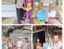 Sentuhan Kepedulian Polri, Polres Lampung Utara Salurkan Sembako untuk Warga Membutuhkan